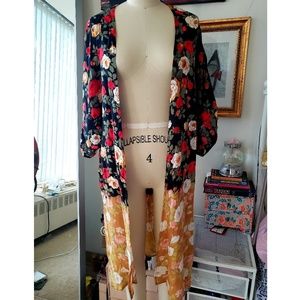 Urban Outfitters Floral Duster/Kimono